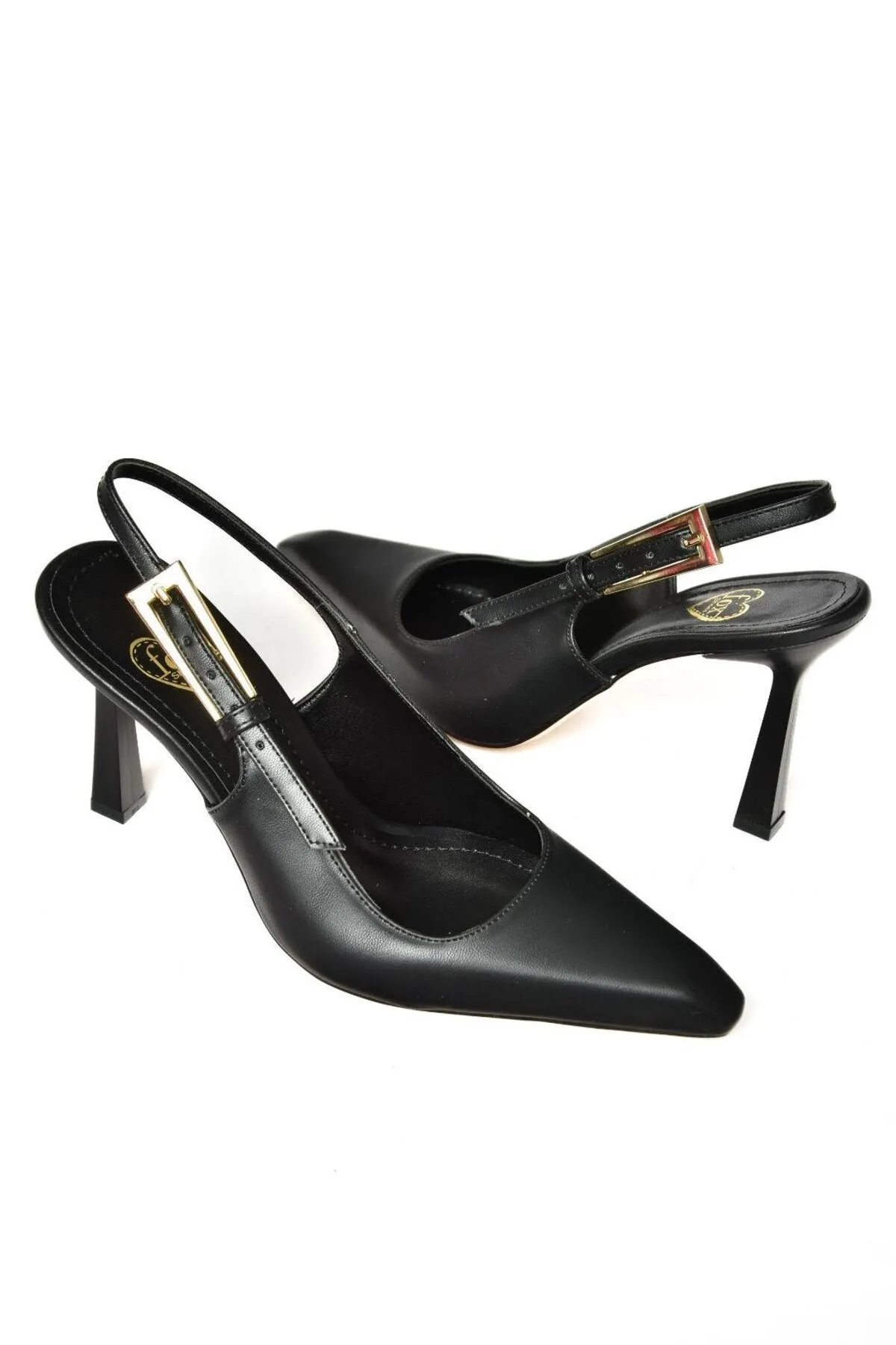 Fox Shoes  S752084909 Schwarze Damenschuhe mit dicken Absätzen