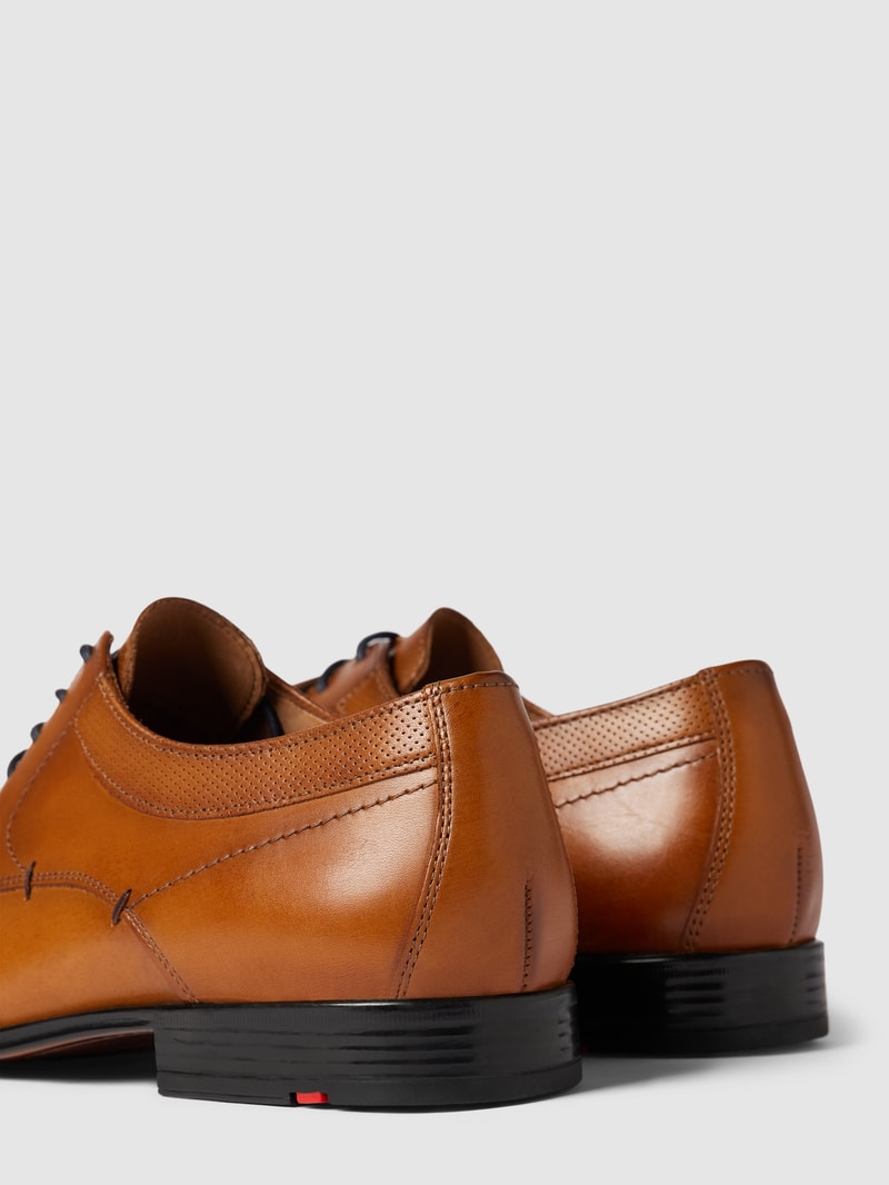 Derby-Schuhe aus Leder Modell 'MADISON SAMMY' in cognac