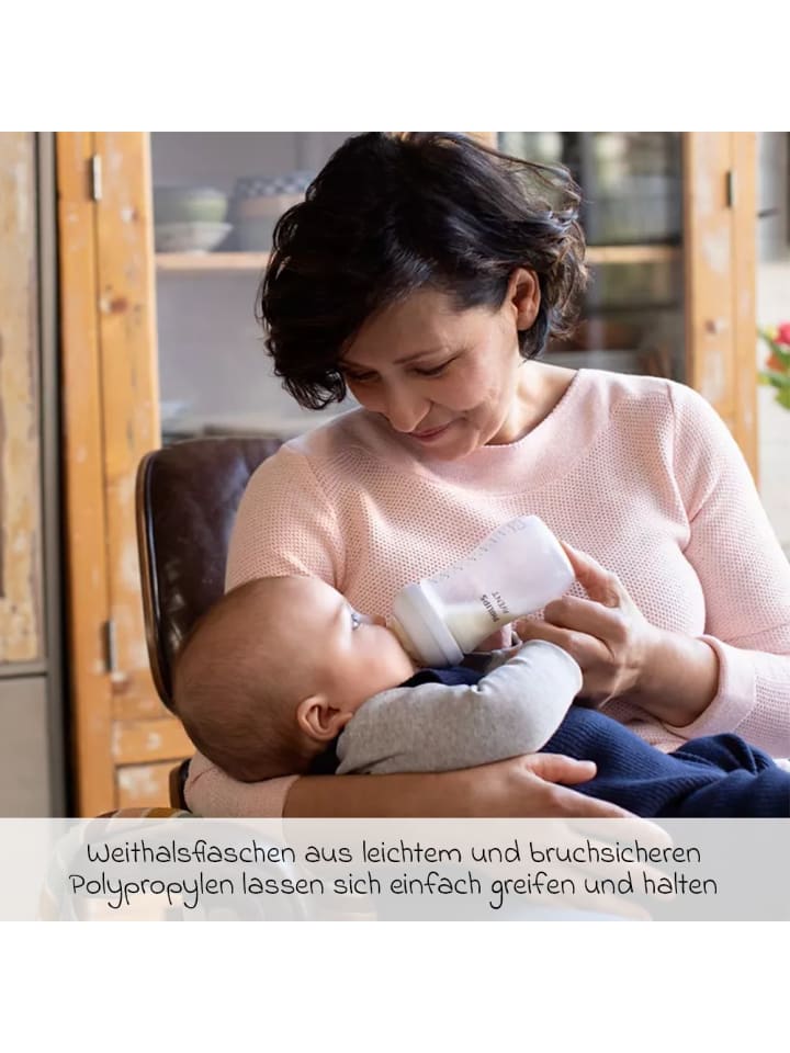 Philips Avent PP-Flasche 2er Pack Natural Response 260ml   Silikon-Sauger in weiss günstig kaufen onesize