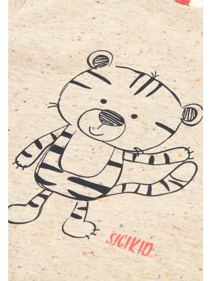 Sigikid Pyjama Nachtwäsche in beige/rot günstig kaufen