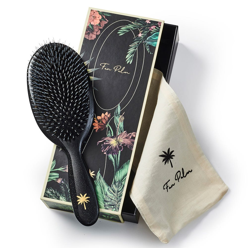 Fan Palm Boar- & Nylon Brush Stardust Large