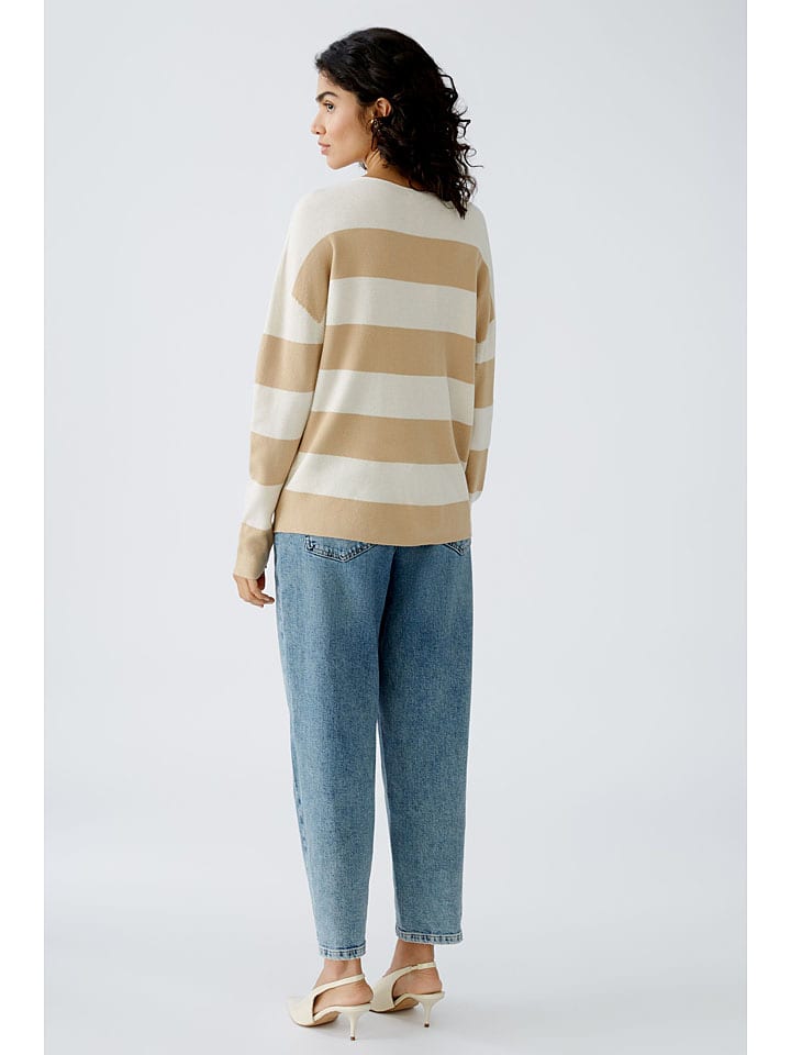Oui Pullover in Beige/ Creme günstig kaufen