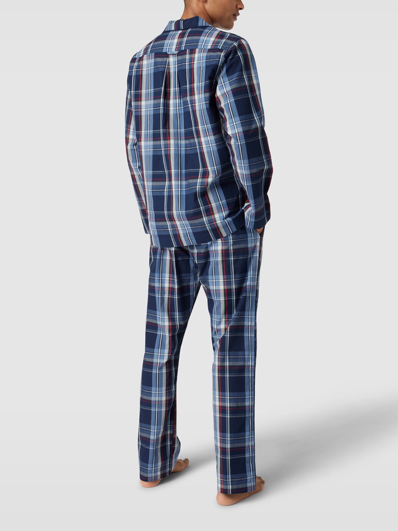 Pyjama mit Tartan-Karo in blau