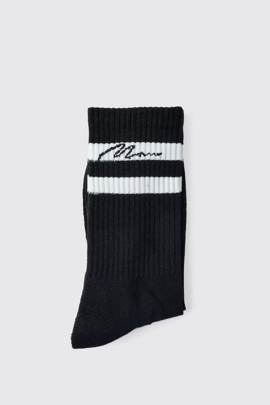 3er-Pack Man Signature Socken mit Sport-Streifen
