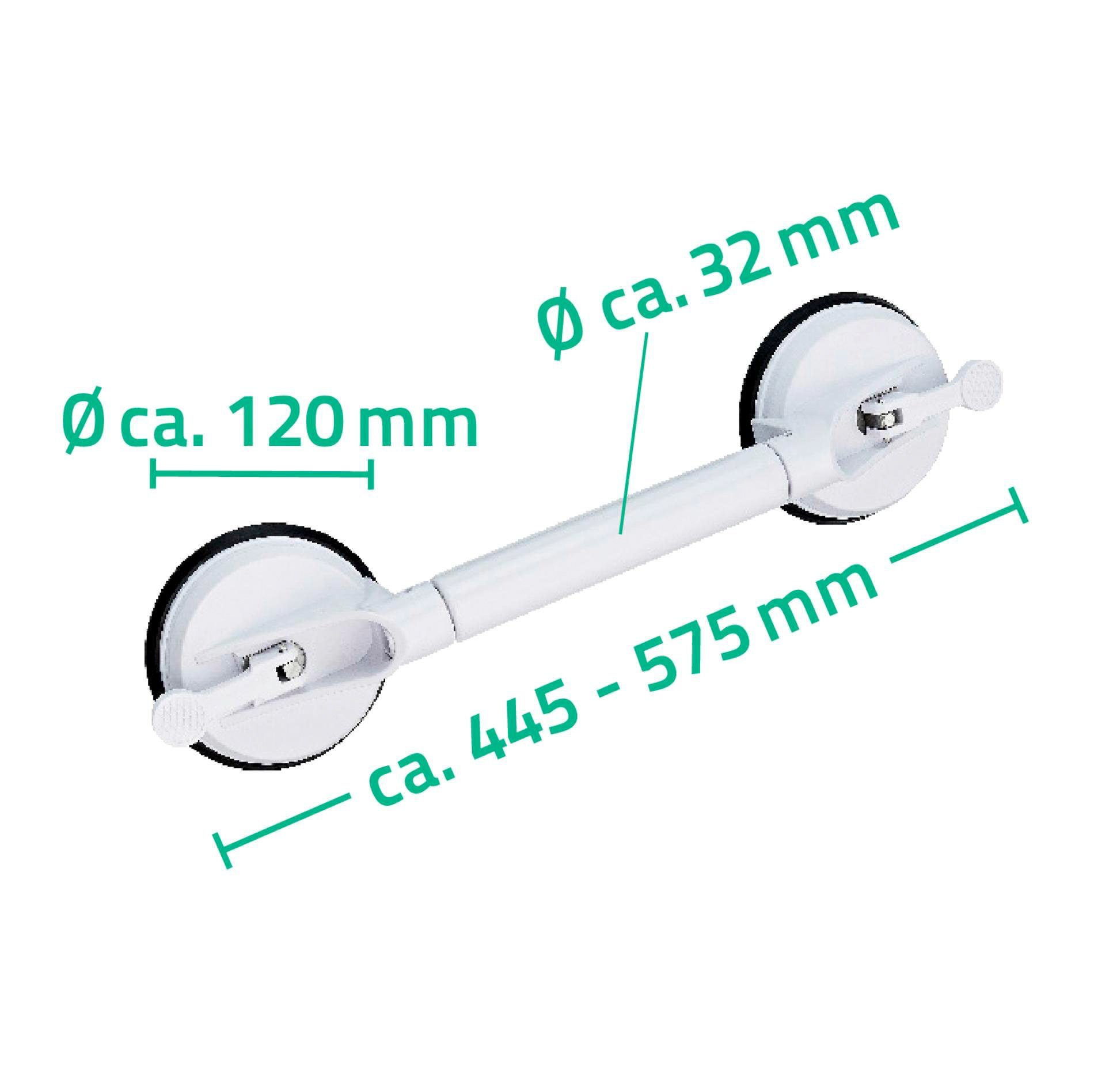 Ridder Haltegriff Comfort, belastbar bis 100 kg, ausziehbar - mit Saugnapf