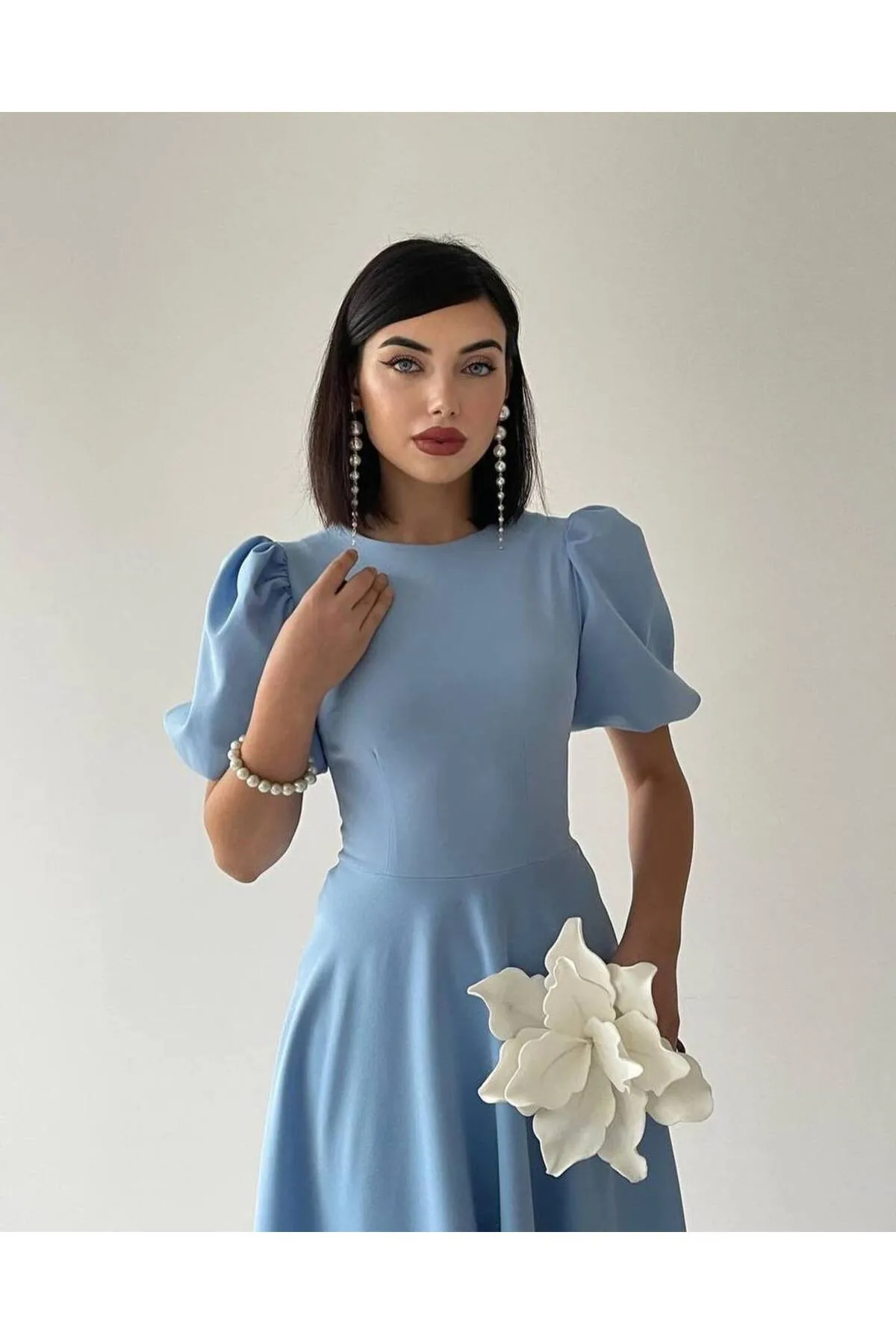 SONREİR  MIDIKLEID MIT WASSERMELONEN-ÄRMELENDETAIL