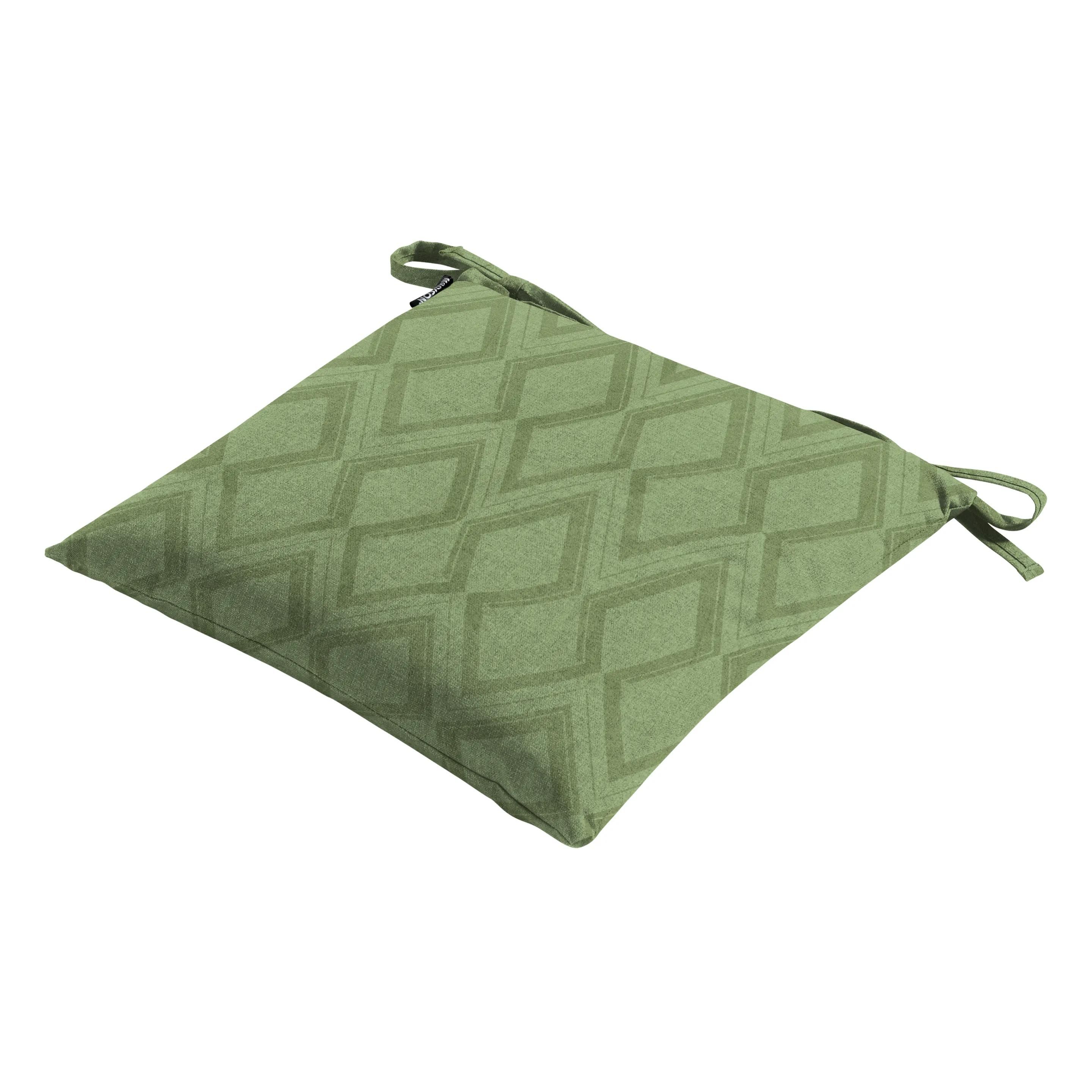 Madison - Sitzkissen - Grafischer Salbei - 46x46 - Grün