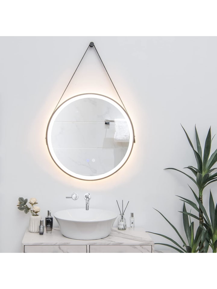 COSTWAY LED-Spiegel in Silber günstig kaufen 60 cm