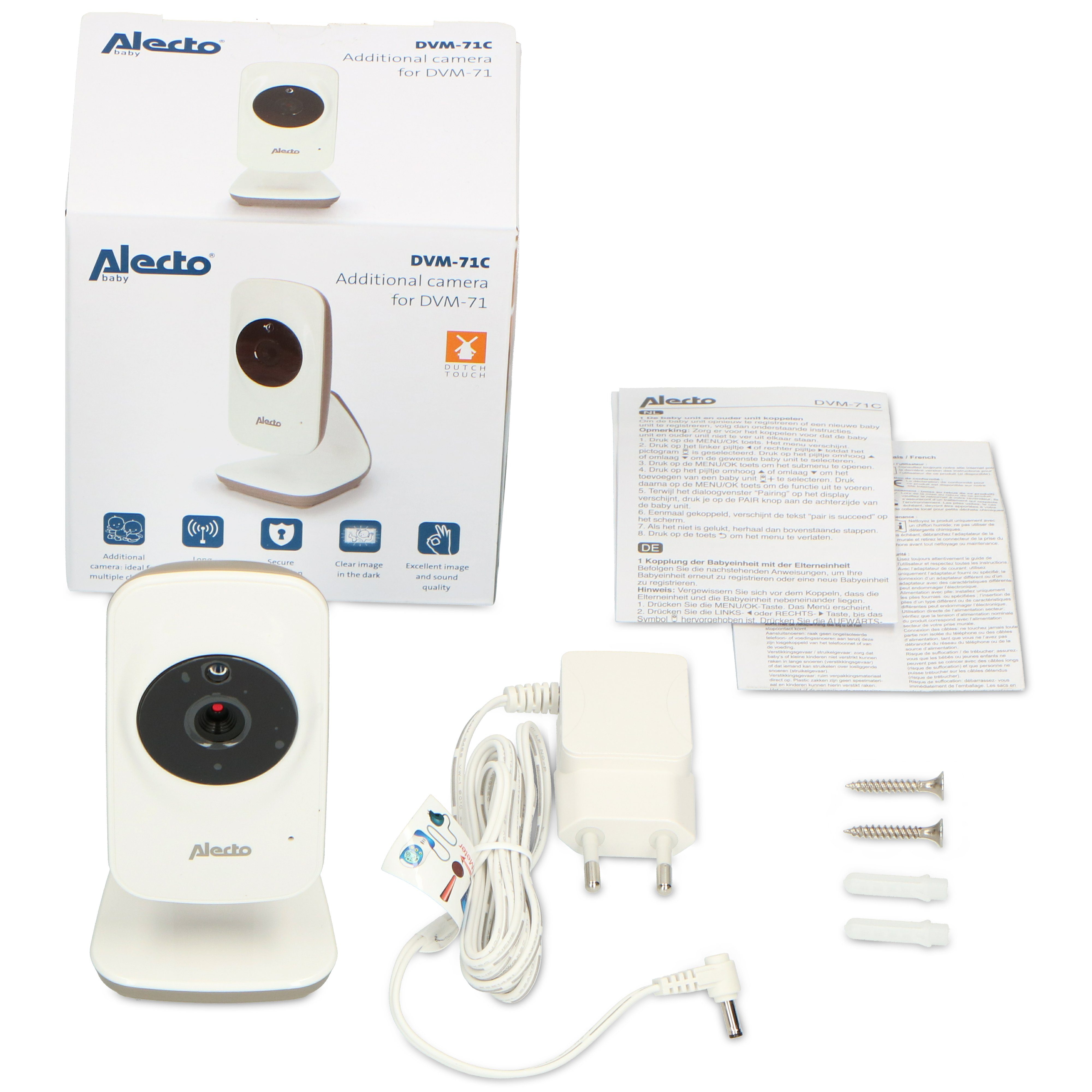 Alecto Video-Babyphone DVM-71C, 1-tlg., Zusatzkamera für DVM-71