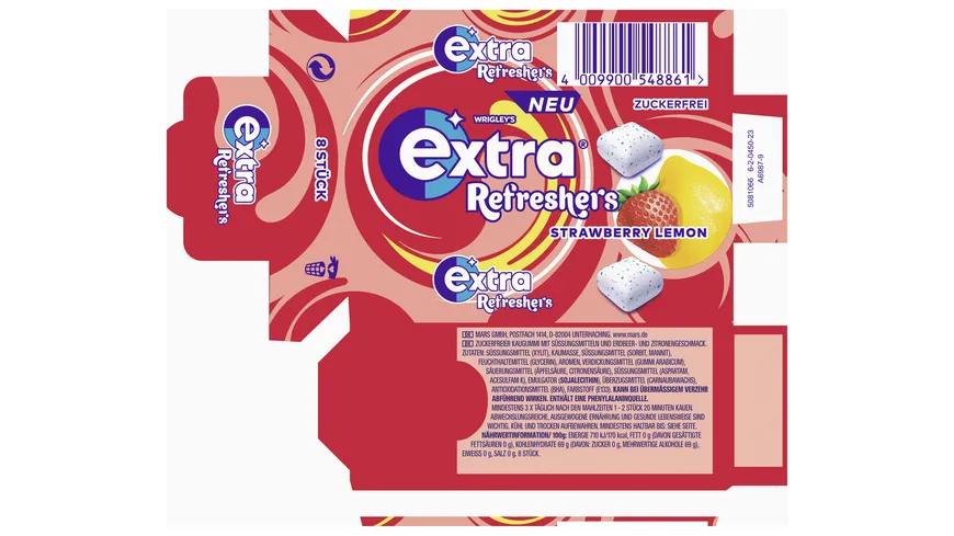 Wrigley's Extra® Refreshers Strawberry Lemon