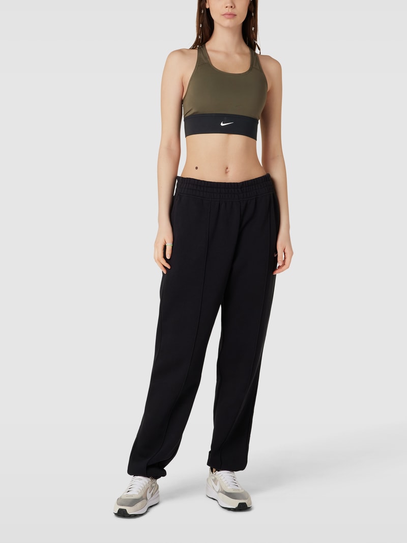 Sport-BH mit elastischem Bund in khaki