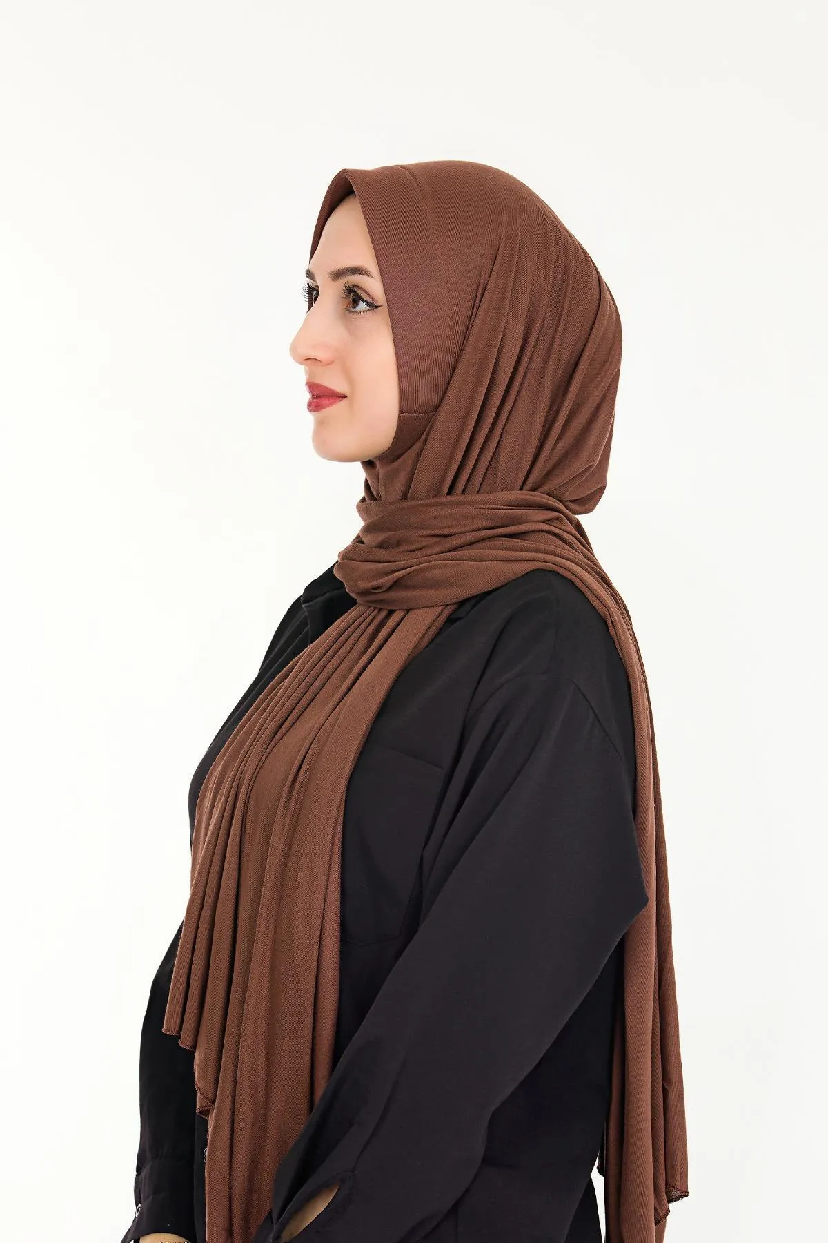 Sensu  Praktischer, aufsteckbarer Hijab-Schal aus gekämmter Baumwolle