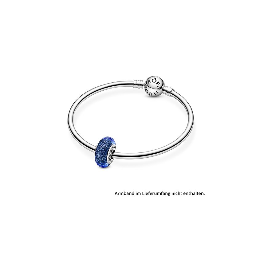 Pandora Charm Moments Facettiertes Blaues Murano-Glas