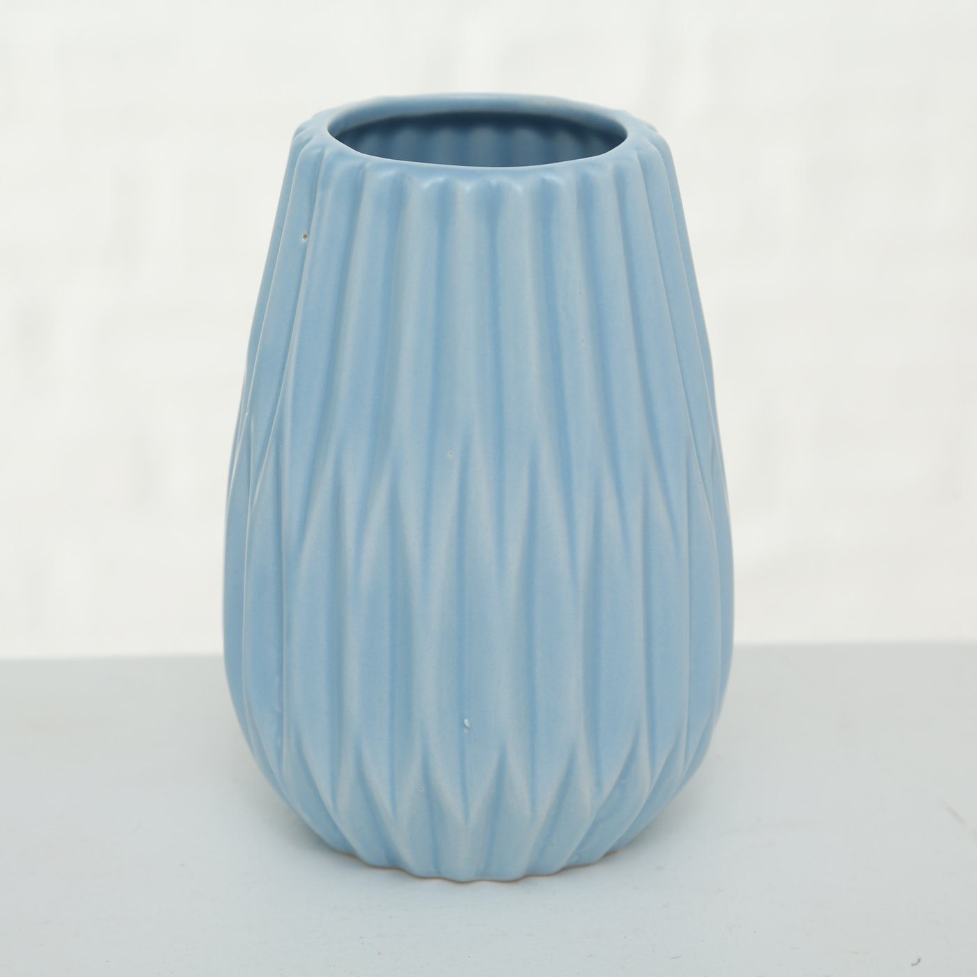 BOLTZE Dekovase Boltze, Blumenvase 3er-Set Wilma klein blau-weiß