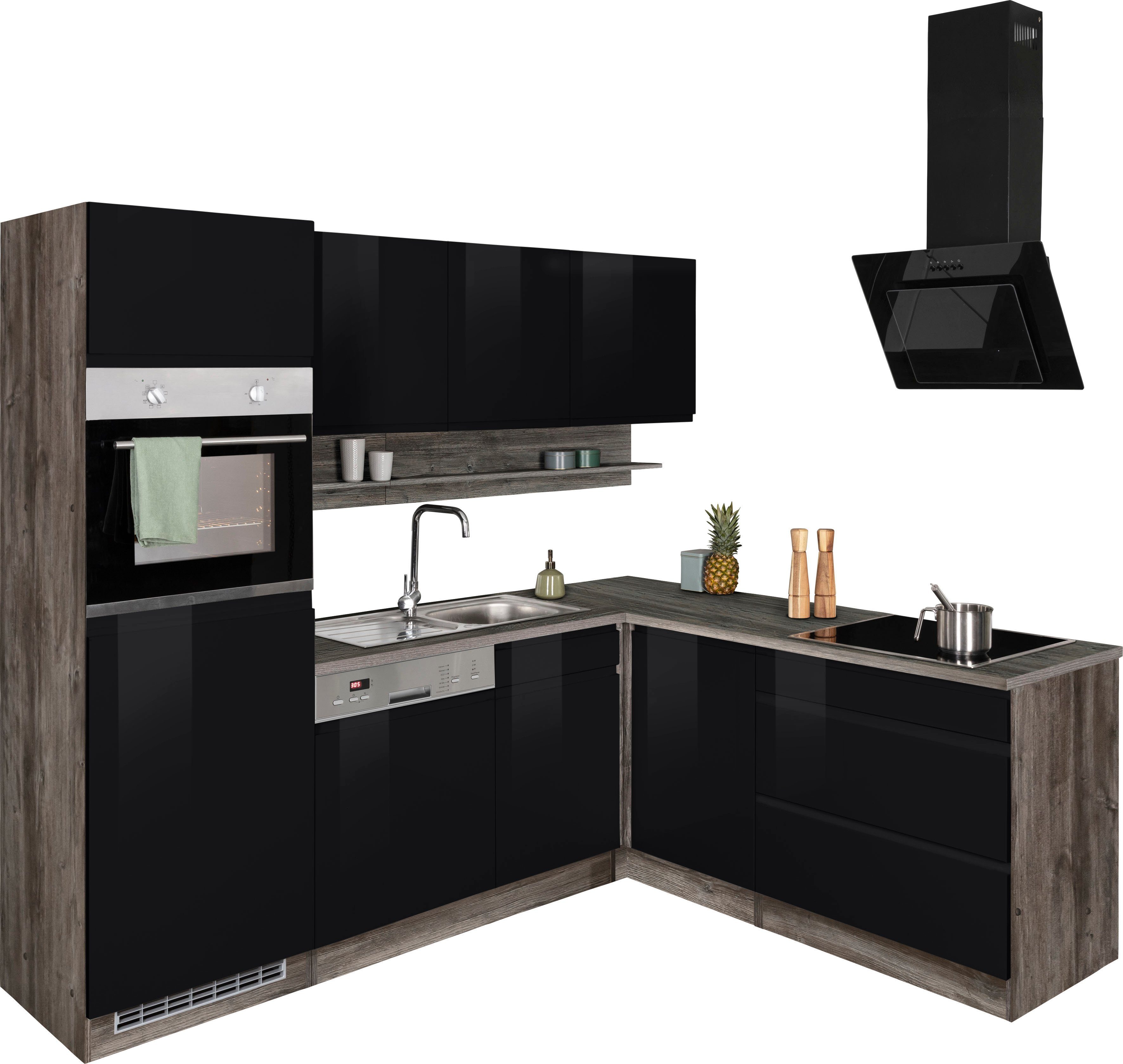 HELD MÖBEL Küche Virginia, Stellbreite 230/190 cm, wahlweise mit Induktion