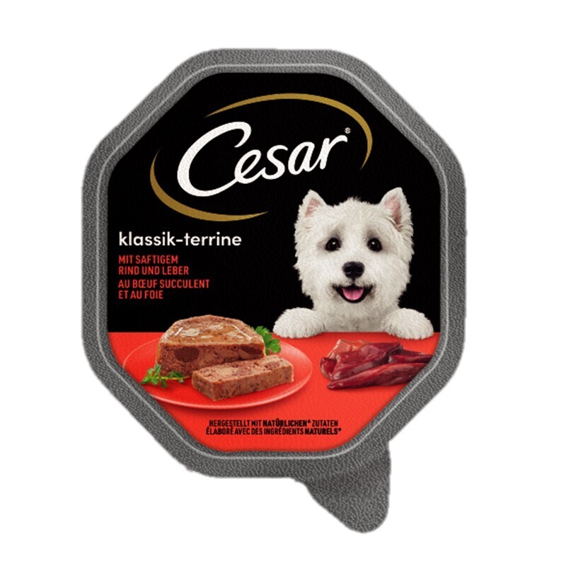 Cesar Hundenassfutter Cesar Klassiker 14x150g Rind & Leber