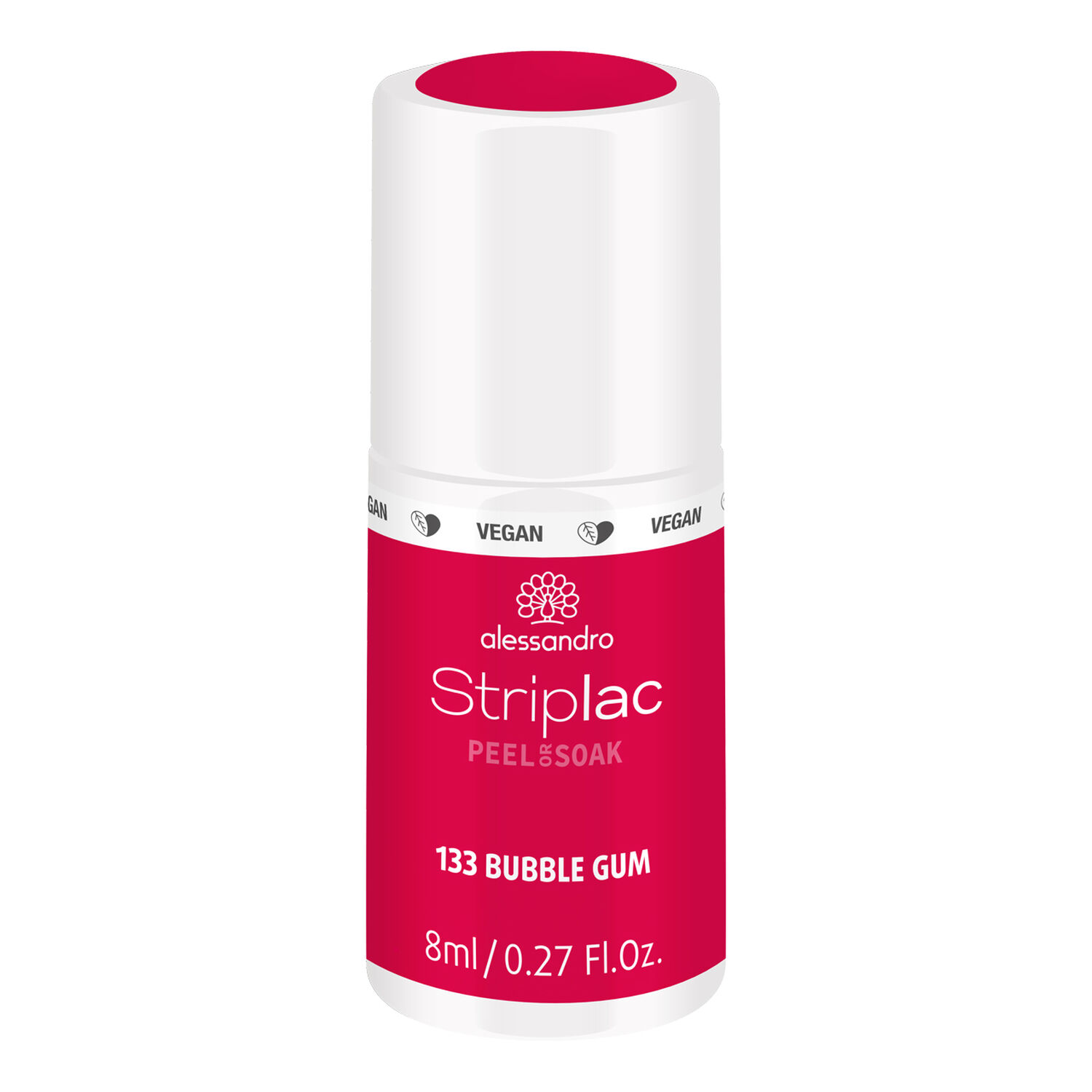 Alessandro Striplac Peel or Soak Vernis Semi-permanent - 133 Bubble Gum