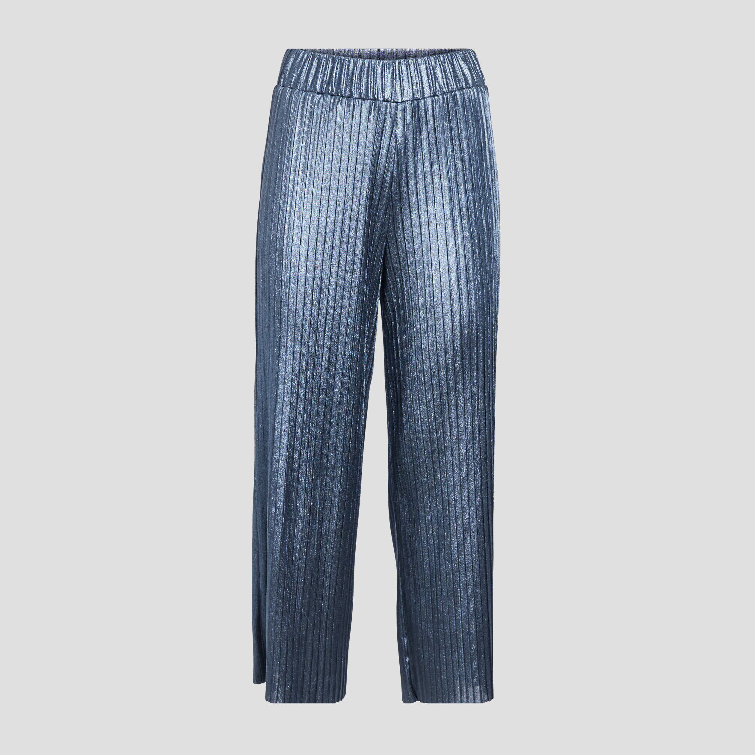 Pantalon ample plissé gris clair femme | Cache Cache