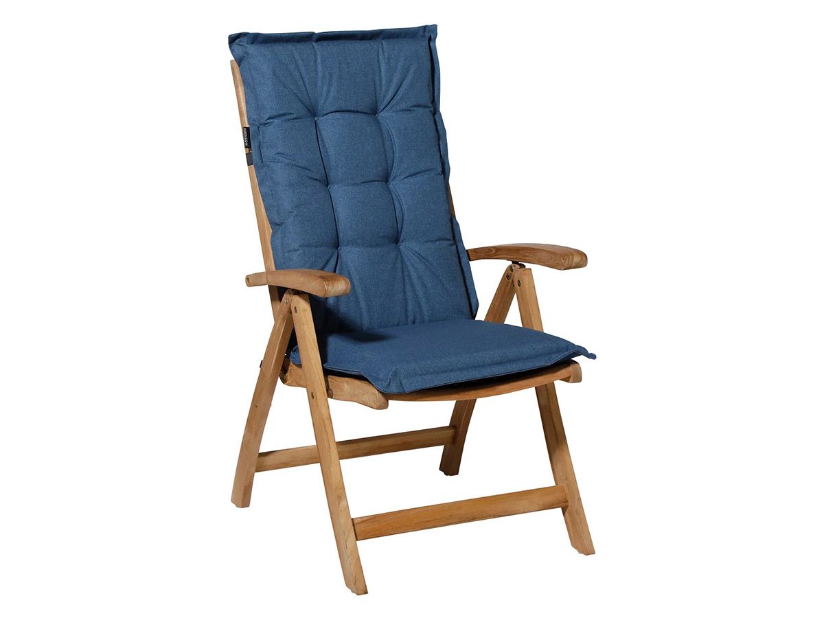 Madison Outdoor Oxford Blue Gartenkissen mit hoher Rückenlehne