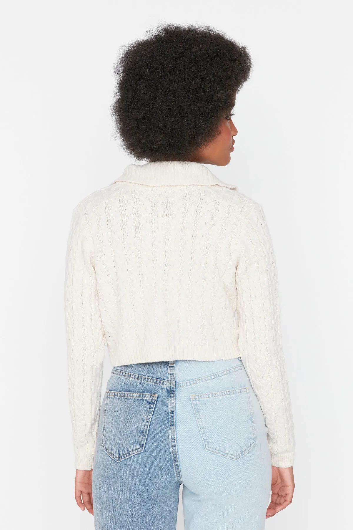 Trendyol Collection  Stone Crop Strick-Cardigan TWOAW22HI0344