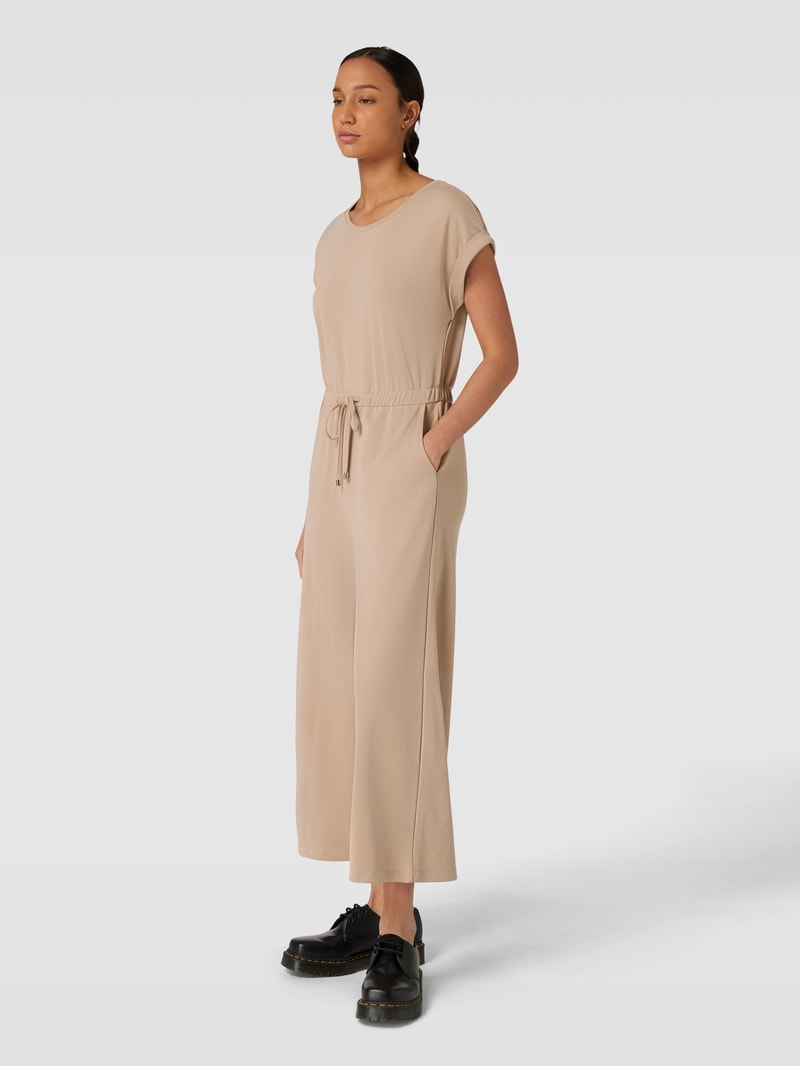 Jumpsuit mit Schlüsselloch-Ausschnitt in taupe