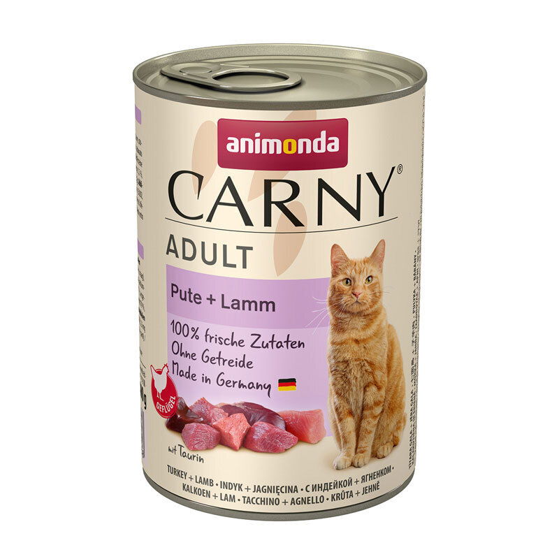 Animonda Nassfutter Animonda CARNY Adult 6x400g Pute & Lamm
