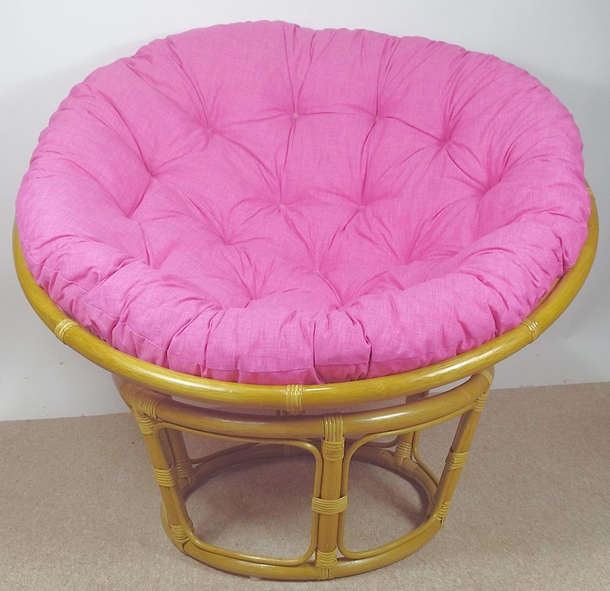 Rattani Rattanstuhl Rattan Papasan Papsensessel Rattansessel Fb. honig