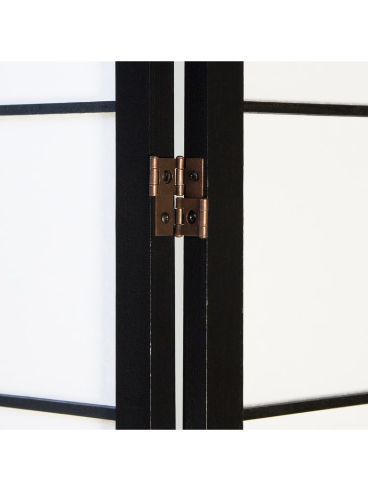 Homestyle4u 5-tlg. Paravent Shoji in Schwarz 220x175 günstig kaufen onesize