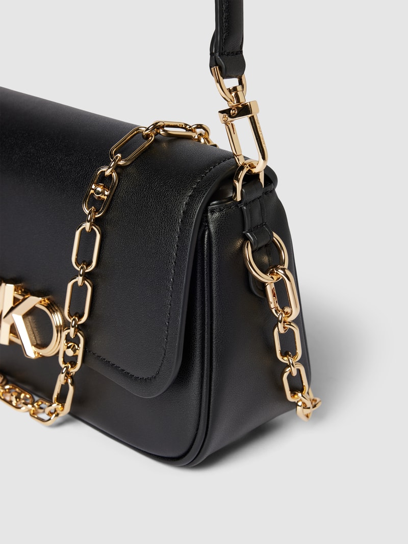 Handtasche mit Logo-Applikation Modell 'PARKER' in black