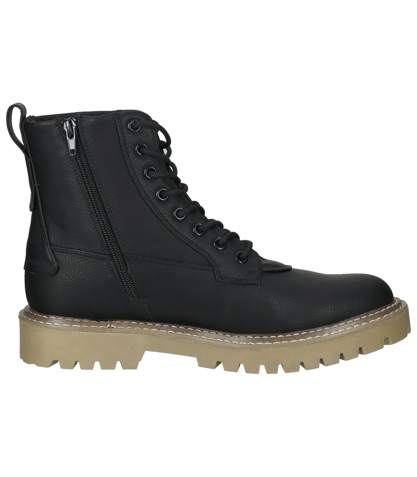 Bullboxer Stiefelette Lederimitat Schnürstiefelette
