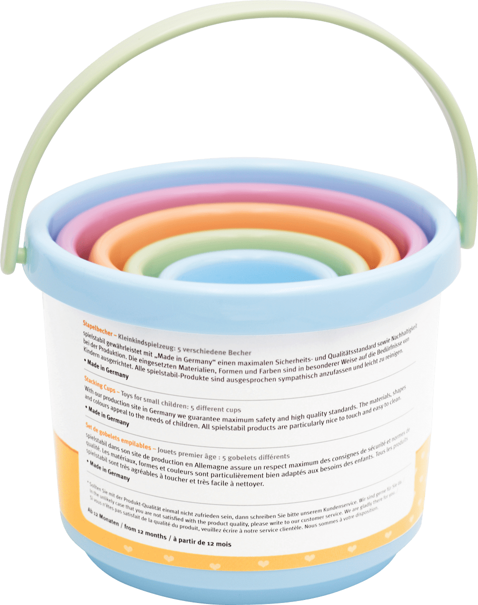 Stapelbecher-Set pastell 5tlg, 1 St
