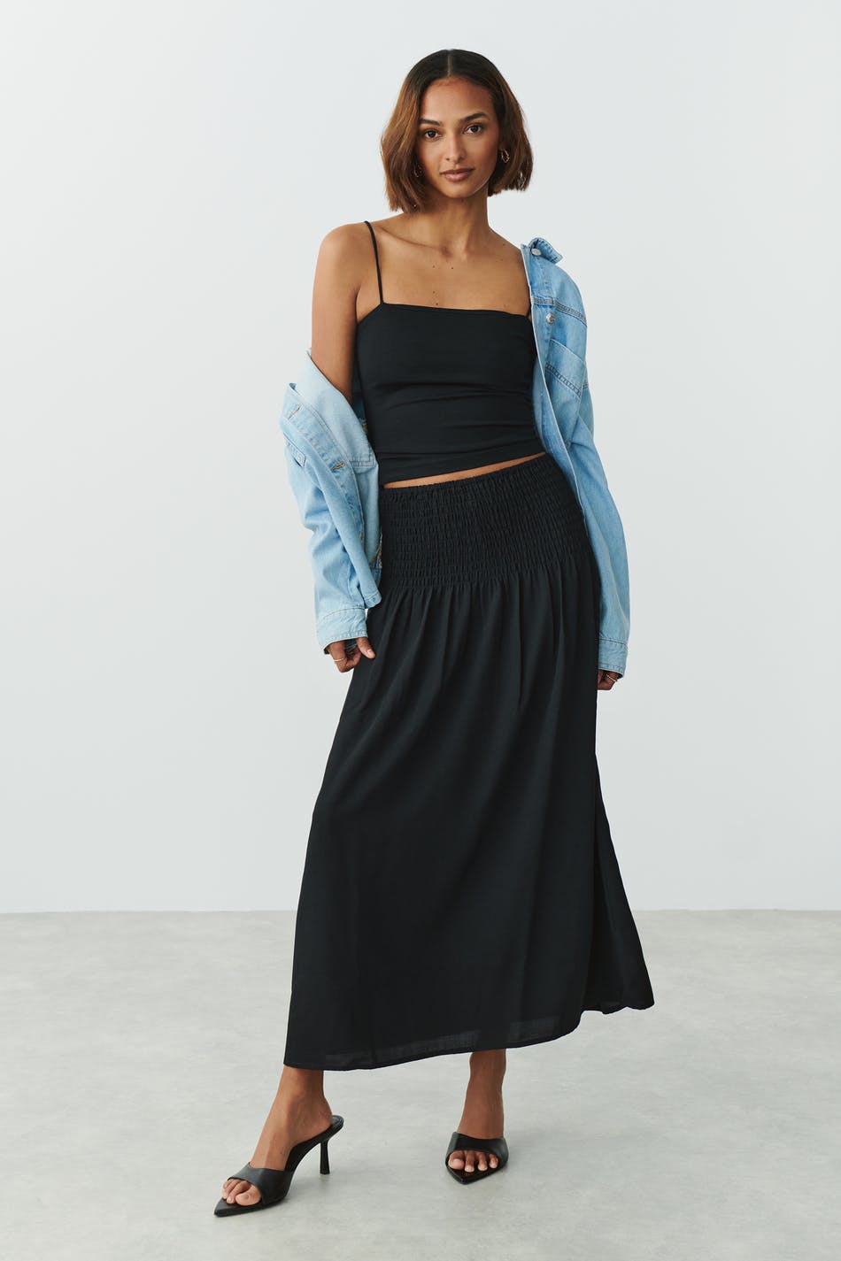 Long smock skirt
