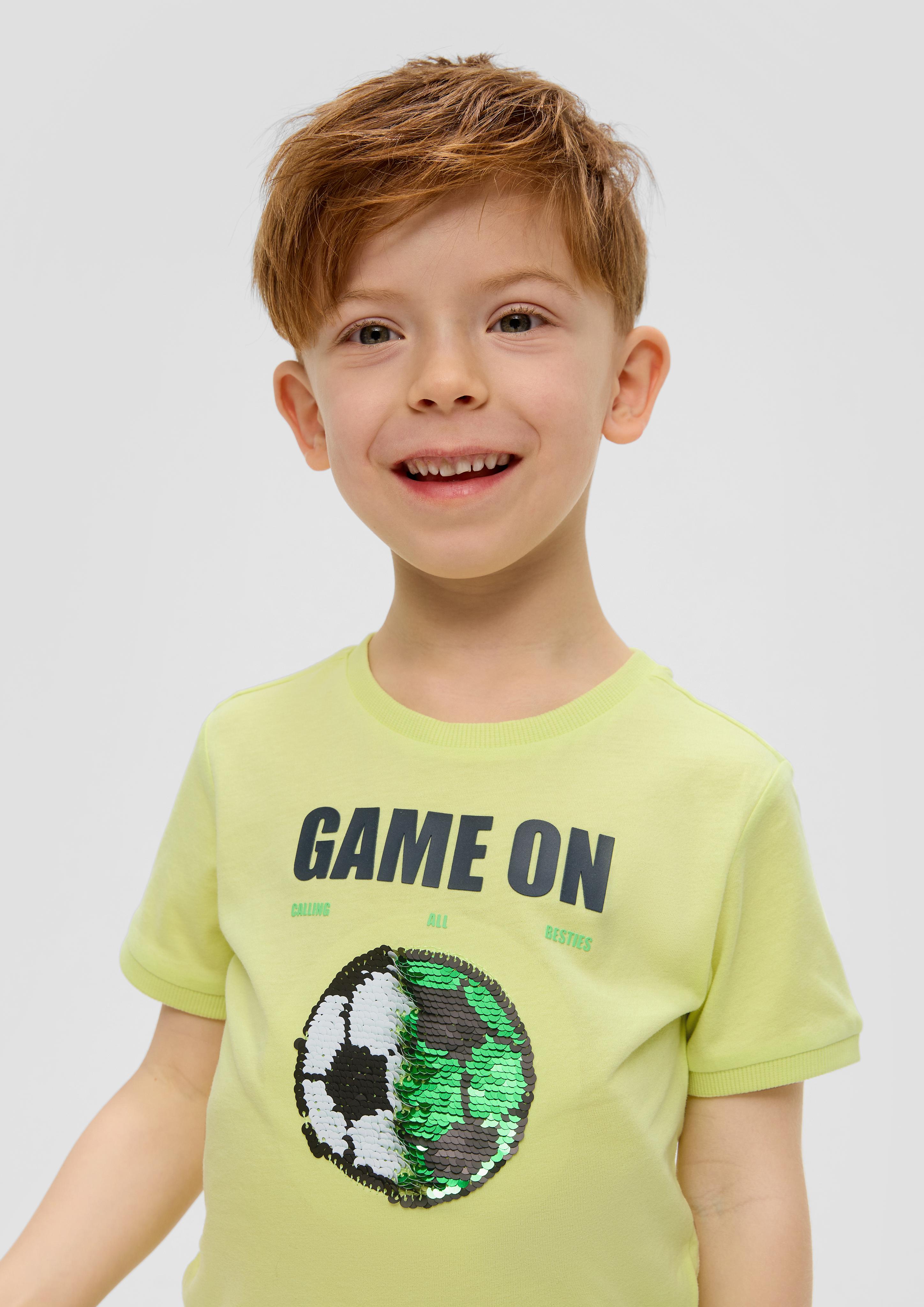 T-Shirt mit Wendepailletten  2143103-7017