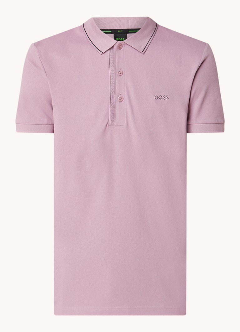 HUGO BOSS Paule slim fit polo majica s vezom logotipa