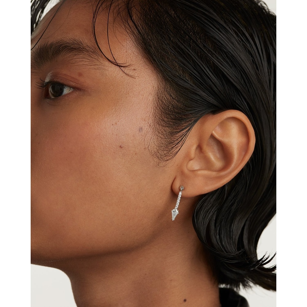 P D Paola Boucle d'oreille unique 925 Argent Boucles d'oreilles