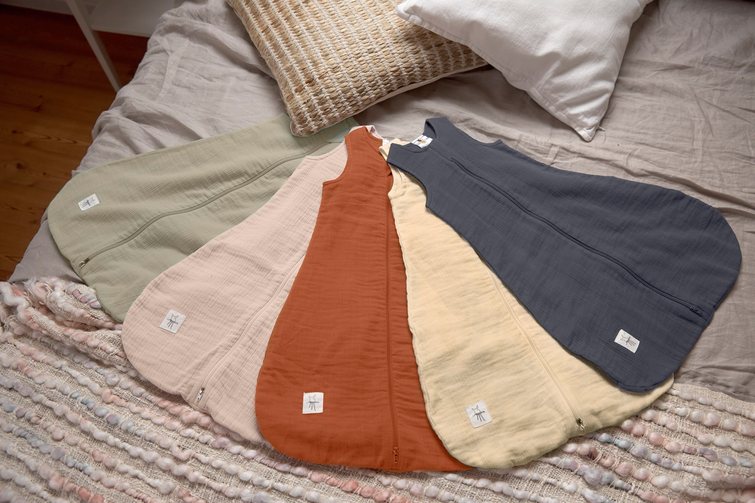 Baby Sommerschlafsack Tog 1 - Bio Baumwolle, Nature, Beige