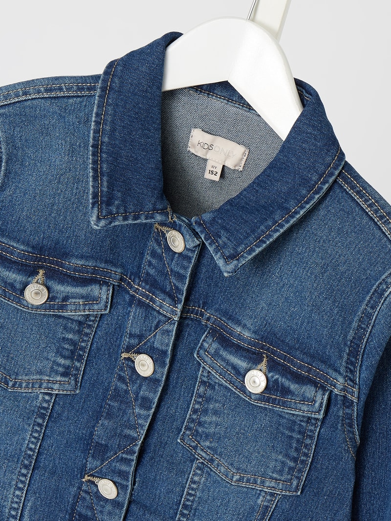 Jeansjacke mit Stretch-Anteil Modell 'Sara' in jeans