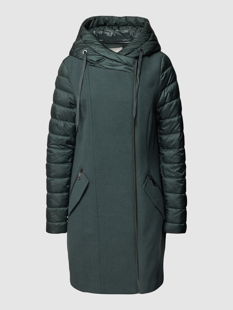 Steppjacke mit Two-Tone-Machart in petrol