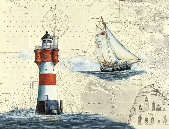 Puzzle 2000 Teile - Romantischer Leuchtturm