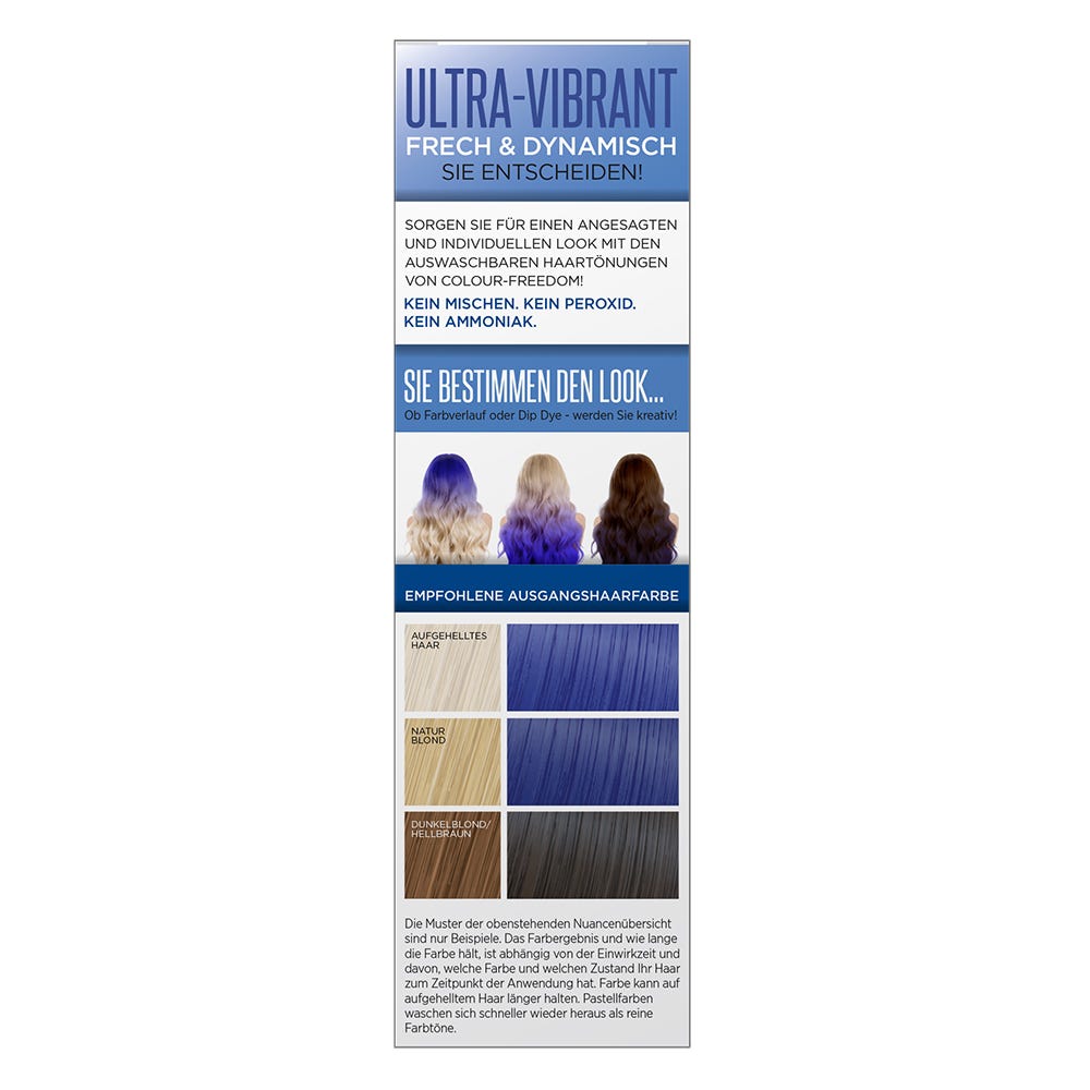 Colour Freedom Ultra Vibrant Truly Blue 150 ml