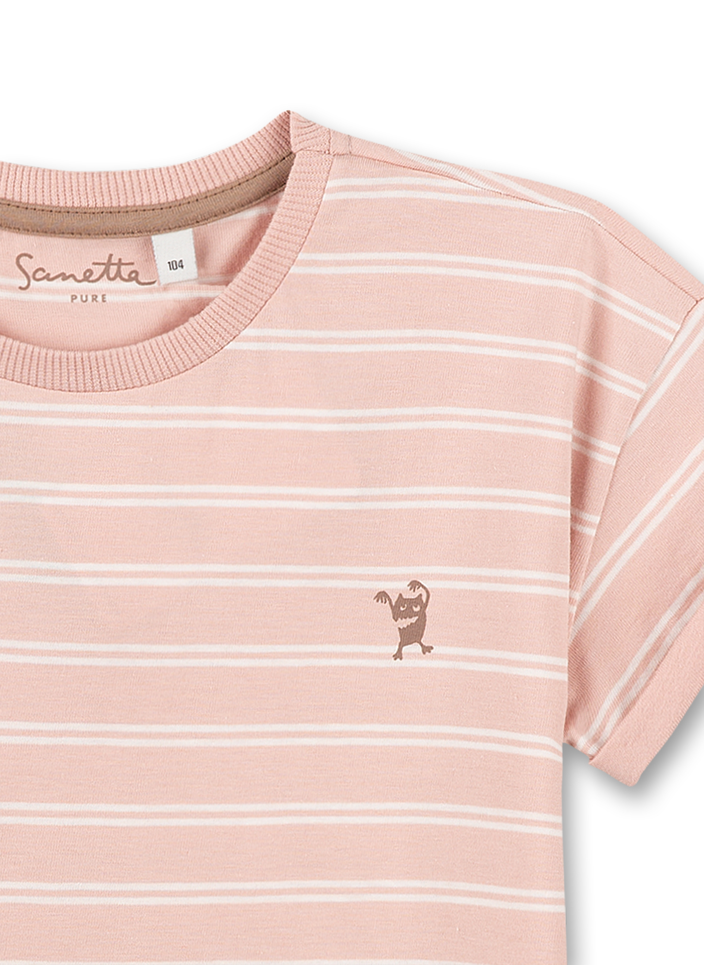 Mädchen T-Shirt Rosa Ringel