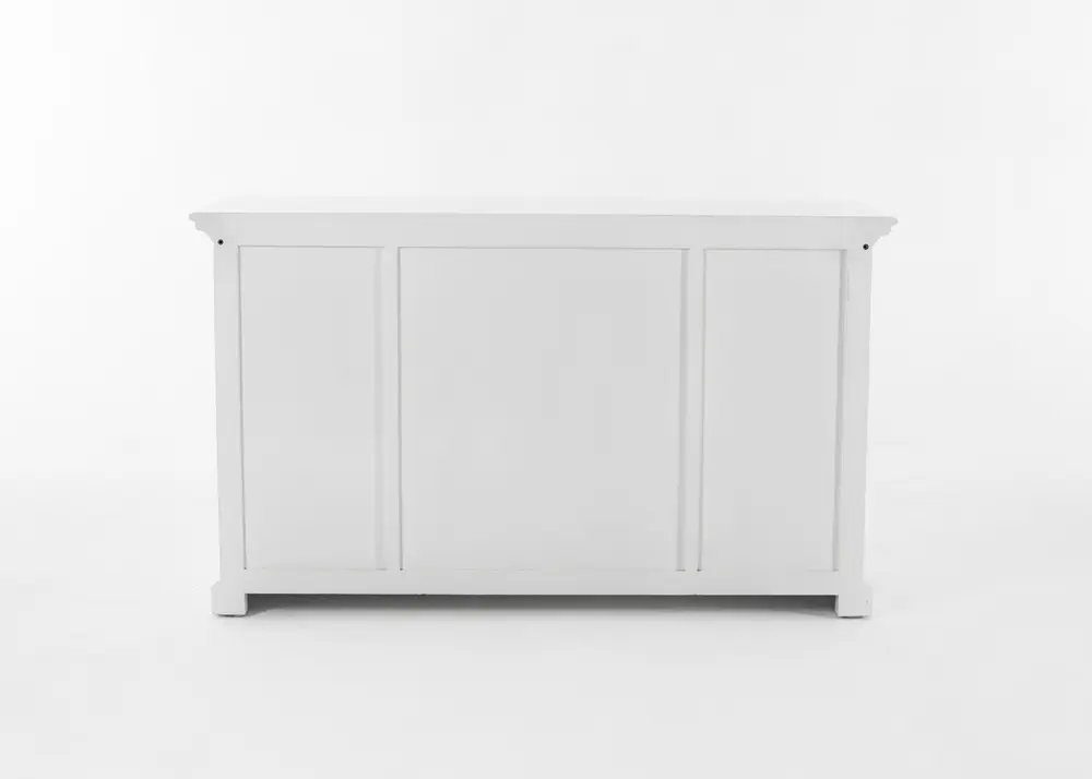 Novasolo Buffet Halifax Buffetschrank mit 4 Türen, 3 Schubladen und Glaseinsatz