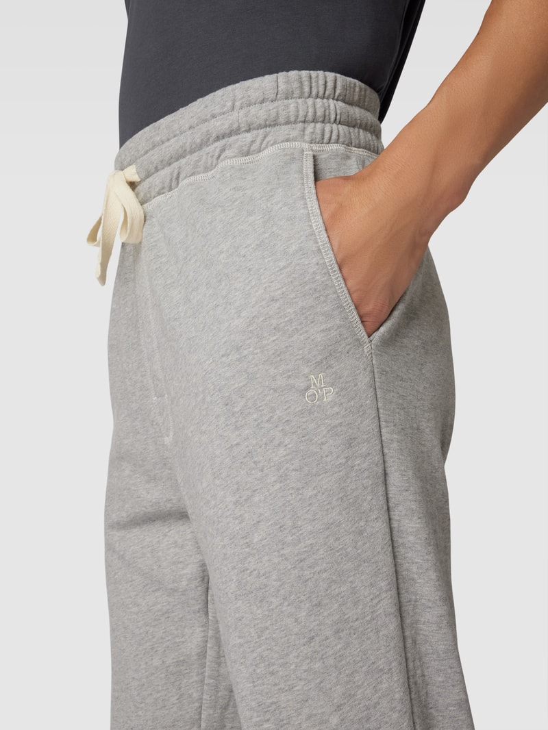 Sweatpants in melierter Optik Modell 'FRENCH TERRY' in mittelgrau meliert