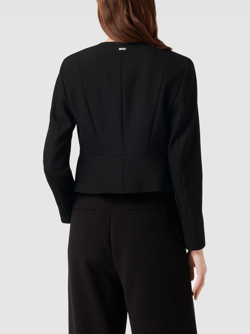 Blazer mit V-Ausschnitt Modell 'Jamaisa' in schwarz