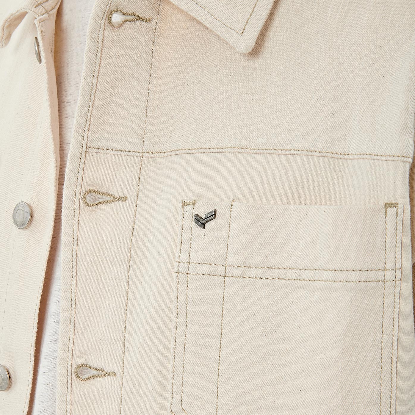 ELRON  Veste en jean beige Homme