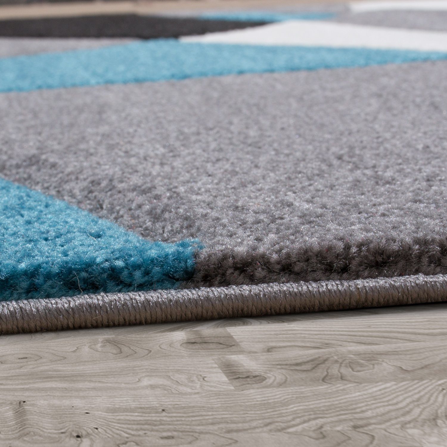 Teppich Wohnzimmer Teppich Moderner Kurzflor 3D Optik, TT Home, rechteckig, Höhe: 16 mm