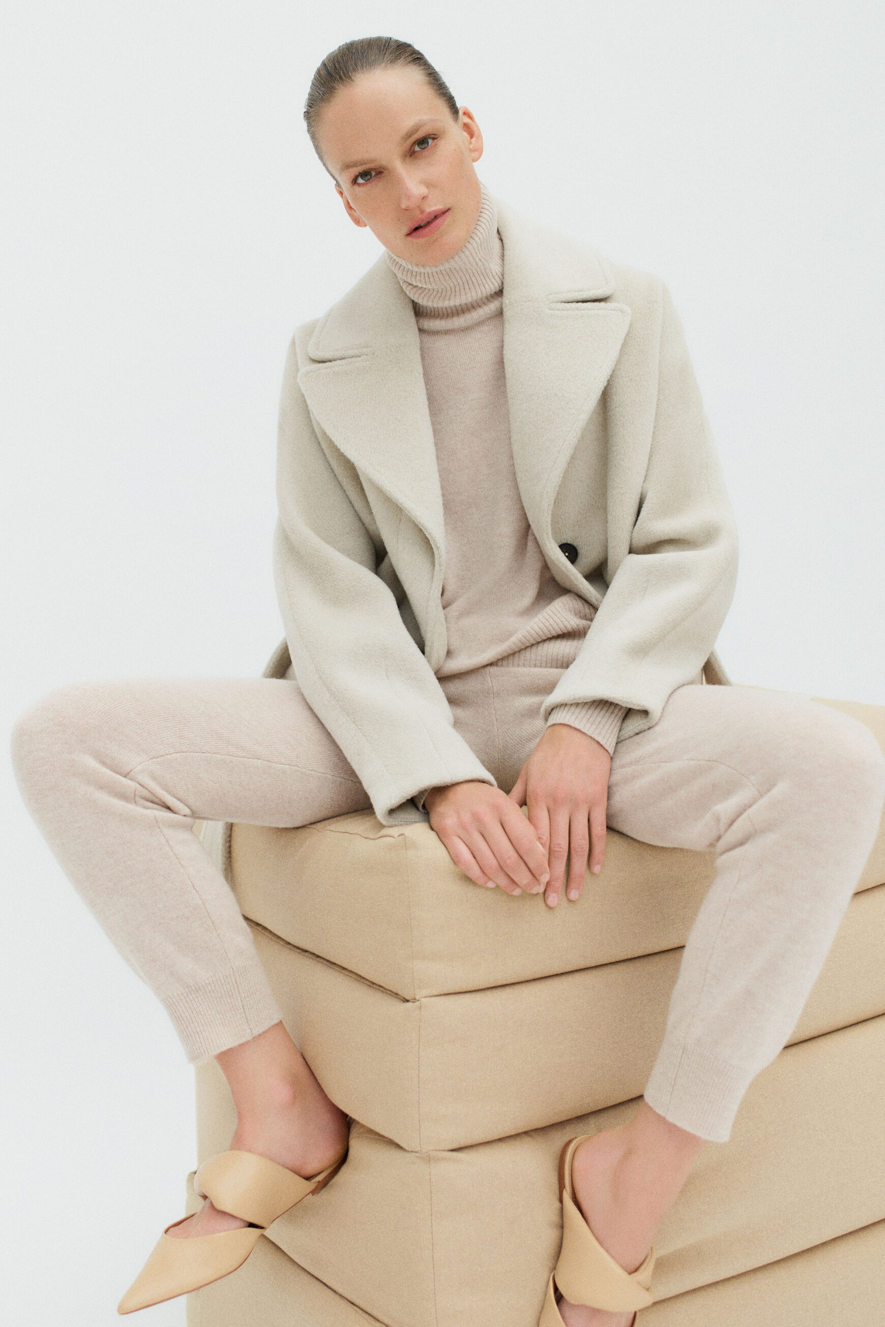 pantalon gaetan beige femme