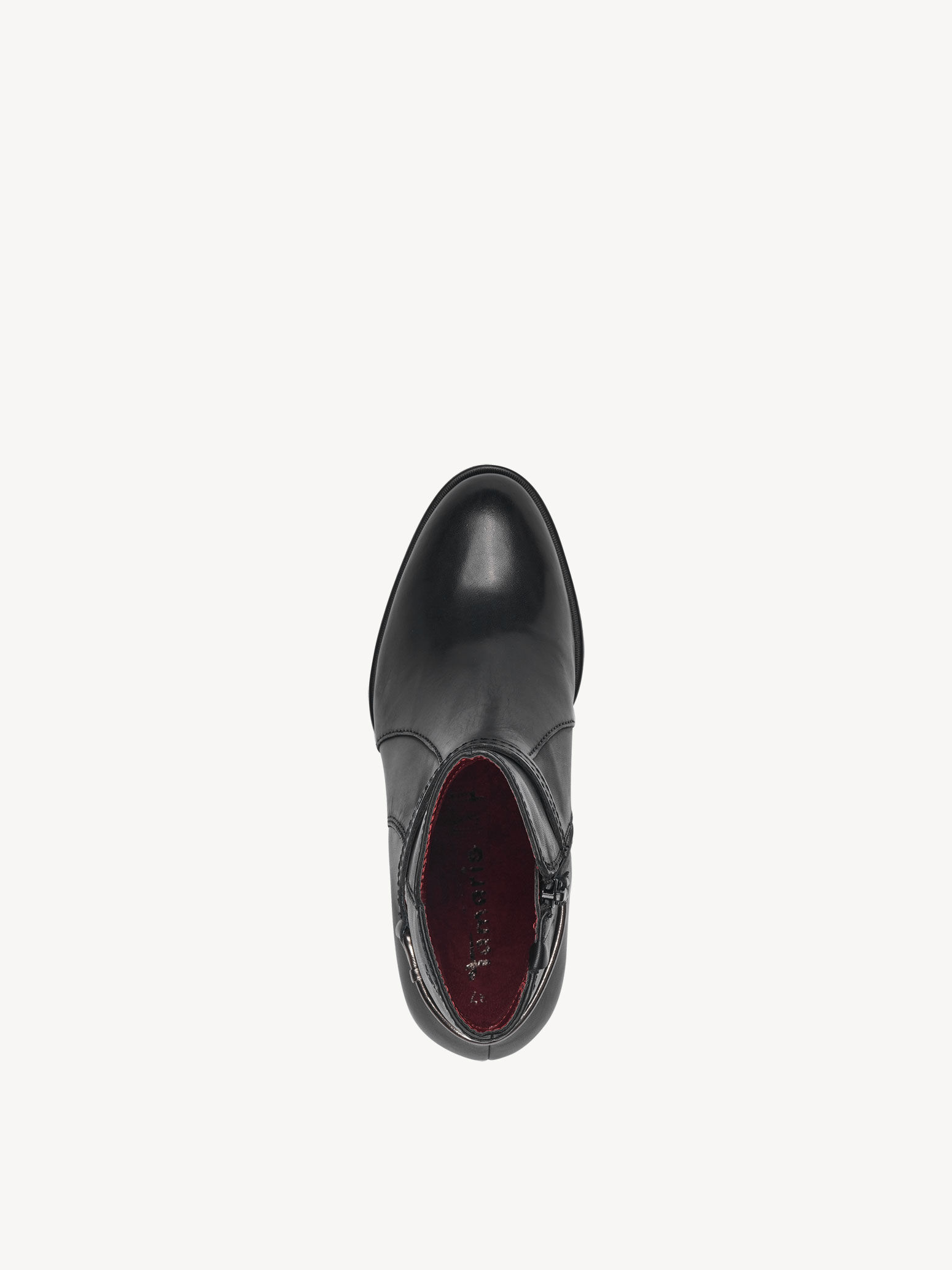 Bottine en cuir - noir