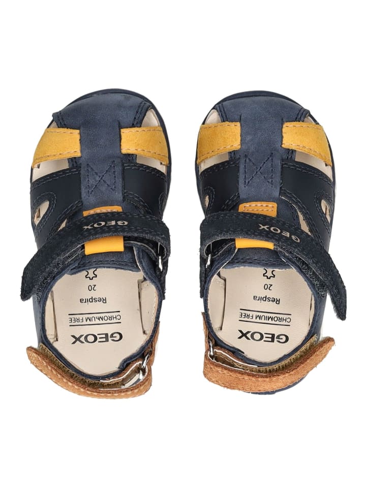 Geox Sandalen in Navy/Gelb günstig kaufen