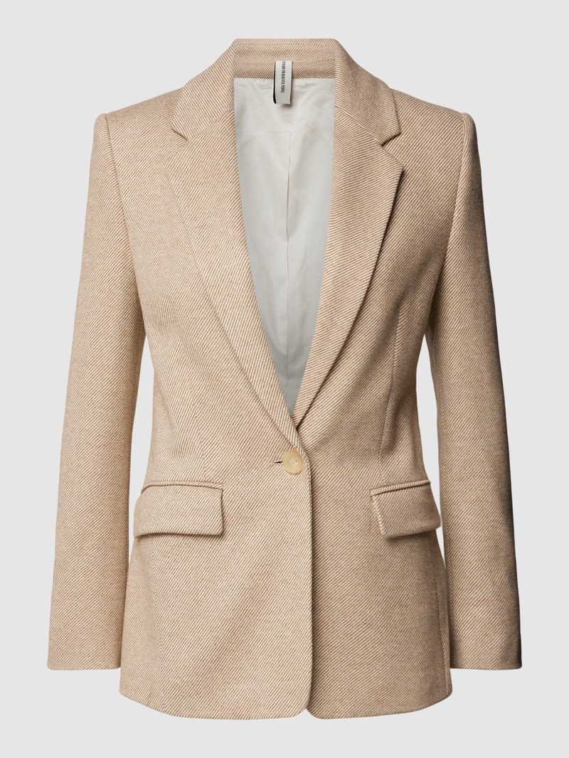 Blazer mit Strukturmuster Modell 'ATLIN' in beige meliert